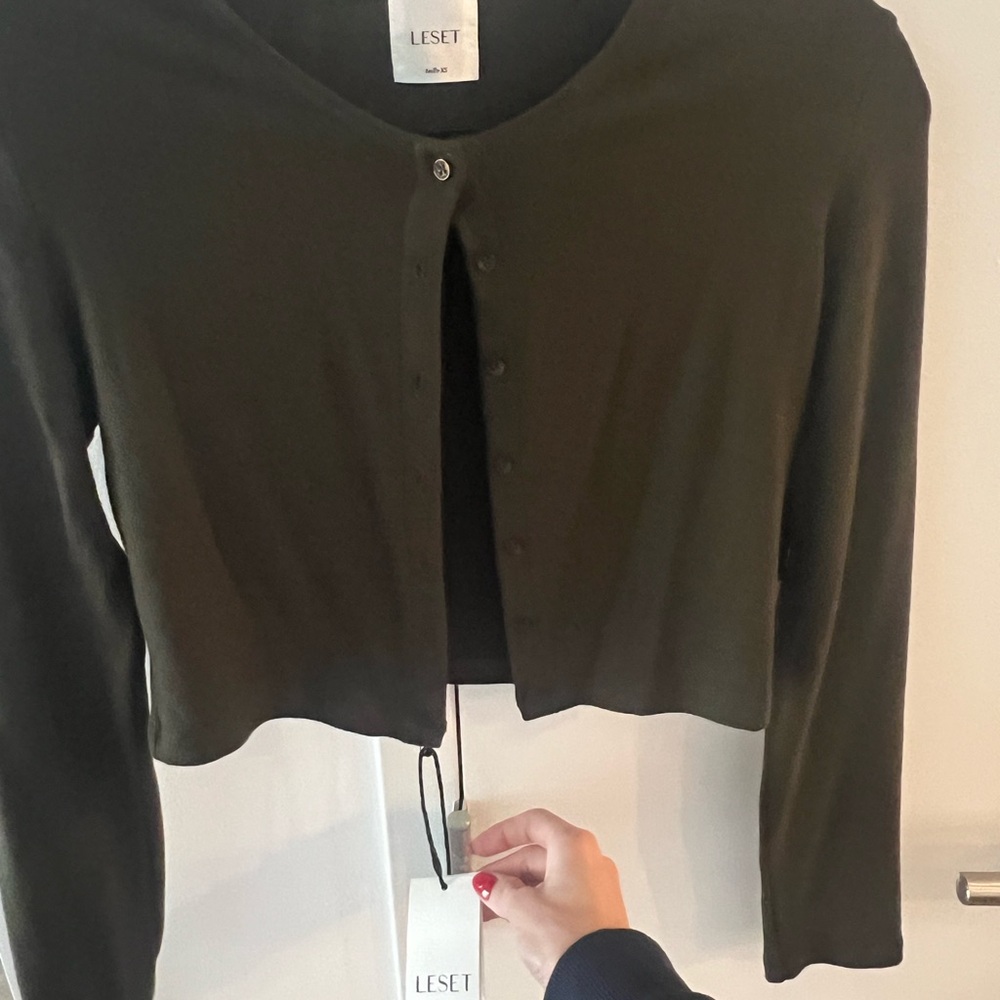 LESET Olive Green Top